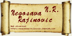 Negosava Rajinović vizit kartica
